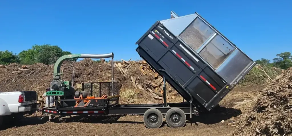 Sunset Industrial Leaf Vacuum Trailer